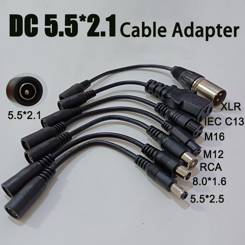 Electric Scooter Charger - محول كابل موصل DC 5.5X2.1 إلى