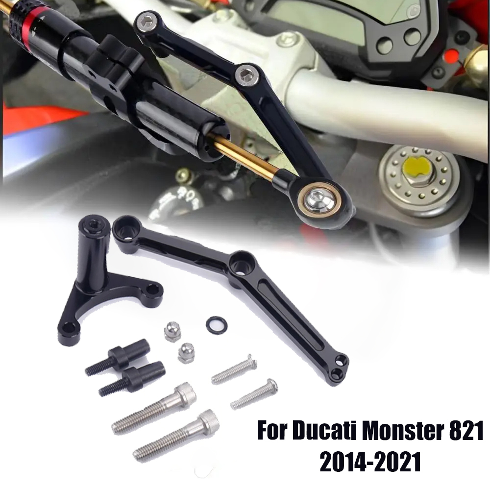Steering Damper Stabilizer Kit Cnc - ملحقات الدراجة النارية باستخدام الحاسب الآلي