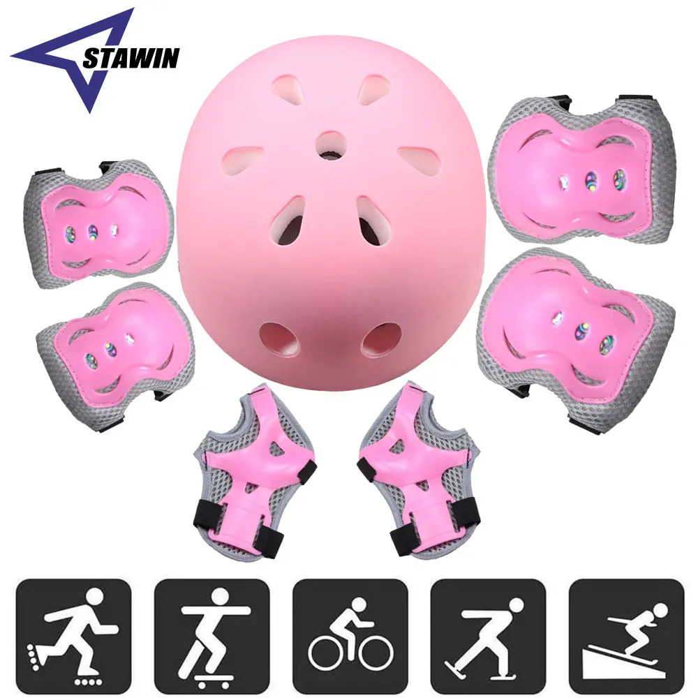 7 قطع/مجموعة من وسادات الركبة  - مراجعة Scooter Helmet Set وسعره