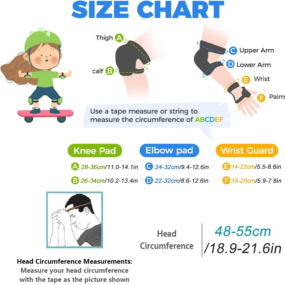 7 قطع/مجموعة من وسادات الركبة  - مراجعة Scooter Helmet Set وسعره