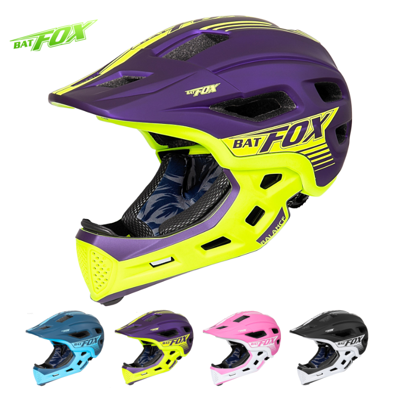 BATFOX خوذة لكامل الوجه للأطفا - مراجعة Scooter Helmet Set وسعره