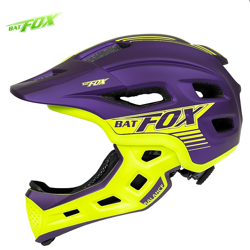 BATFOX خوذة لكامل الوجه للأطفا - مراجعة Scooter Helmet Set وسعره