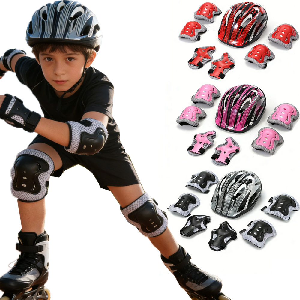 دراجة الرياضة مجموعة تروس واقي - مراجعة Scooter Helmet Set وسعره