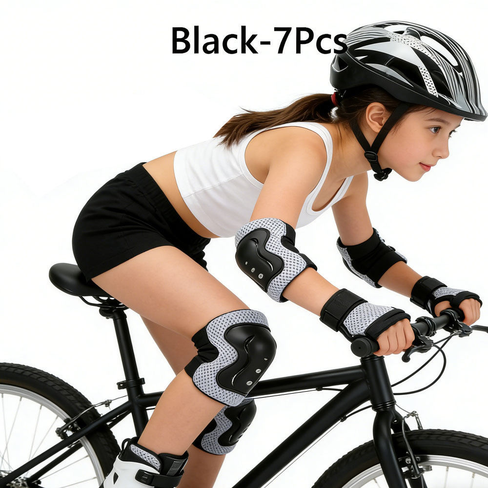 دراجة الرياضة مجموعة تروس واقي - مراجعة Scooter Helmet Set وسعره